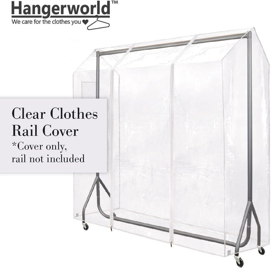 HANGERWORLD Funda transparente para ropa de 5 pies para armario abierto, a...
