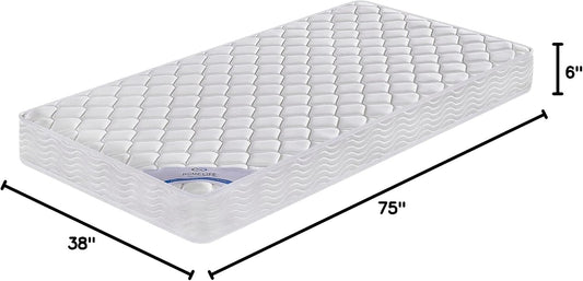 Colchón híbrido Homelife de resortes interiores de 6 pulgadas con capa de