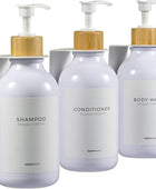 MaisoNovo Dispensador de champú y acondicionador, dispensador de jabón de ducha...