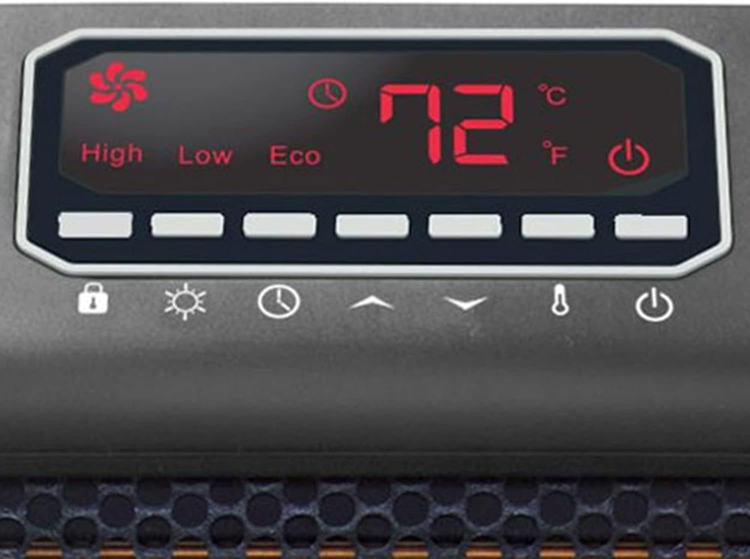 LifeSmart Calentador infrarrojo de 1500 vatios con control remoto y pantalla...