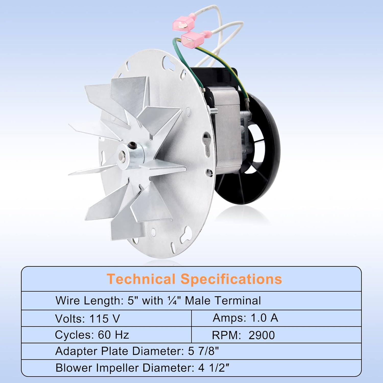 Criditpid Ventilador de convección 812-4900 y motor de soplador de escape...