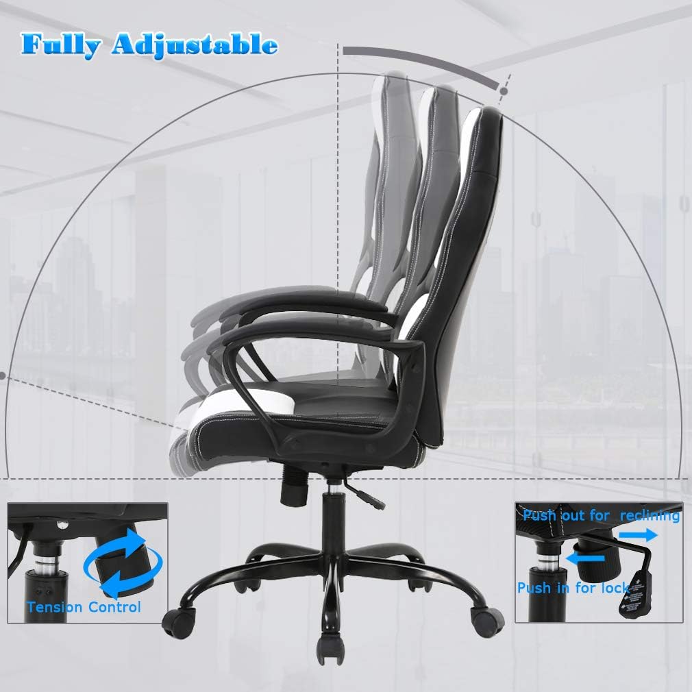 BestOffice - Silla de oficina para escritorio de juegos, silla de juegos de...