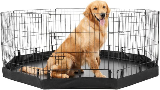 PJYuCien Almohadilla inferiorcubierta superior para corralito para perros, se...