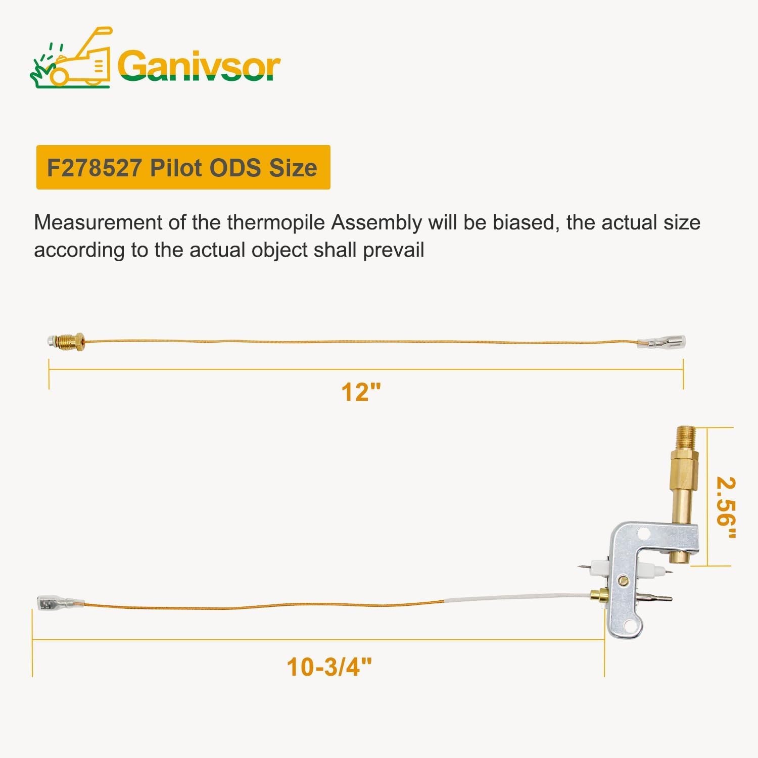 Ganivsor F278527 Pilot Assembly Portable ODS para Mr.Heater Big Buddy MH18B...