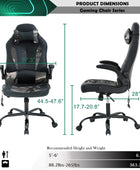 Silla ergonómica para videojuegos, silla de escritorio de oficina con respaldo...