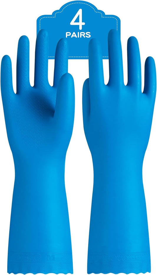 Paquete de 2 y 4 guantes afelpados para el hogar.