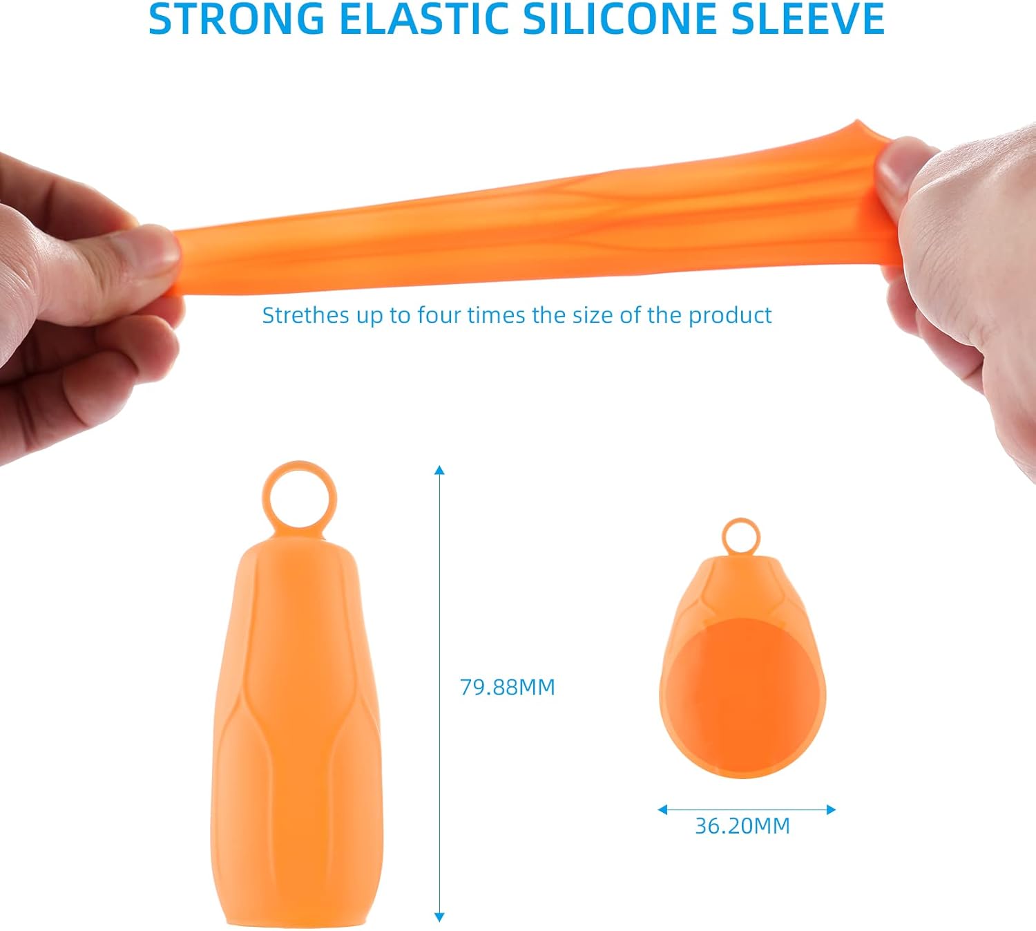 Fundas elásticas para viajes a prueba de fugas, fundas de botellas de silicona...