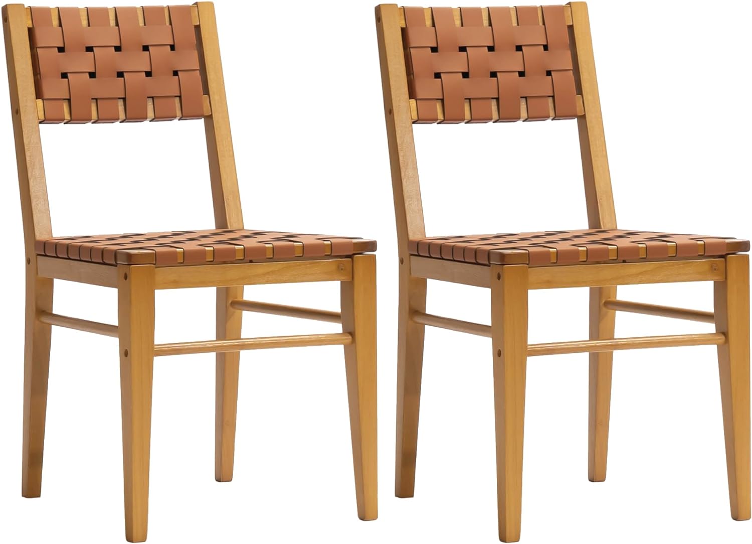Juego de 2 sillas de comedor, sillas de comedor modernas de mediados de siglo,