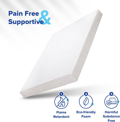 Olee Sleep Colchón Queen de espuma viscoelástica de gel de lujo de 7 pulgadas,
