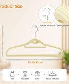 Perchas de terciopelo para ropa, delgadas, apilables, antideslizantes, color...