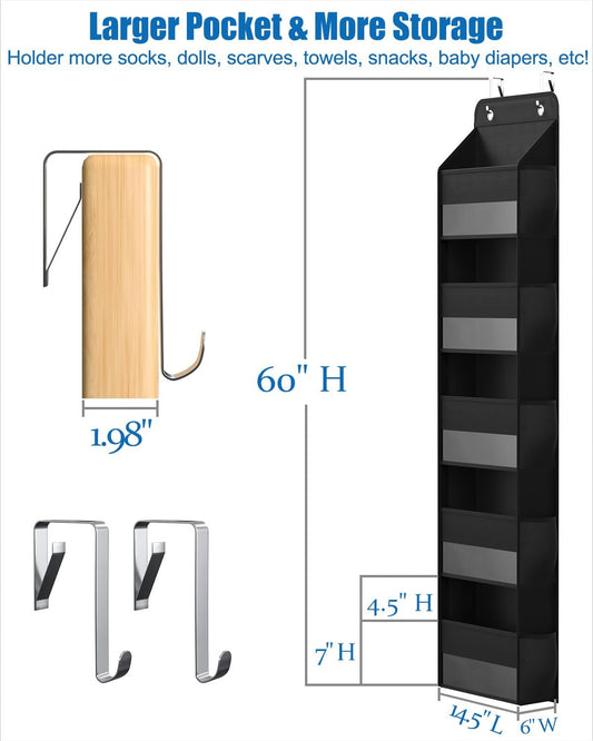 Organizador de almacenamiento sobre la puerta, organizador de baño para