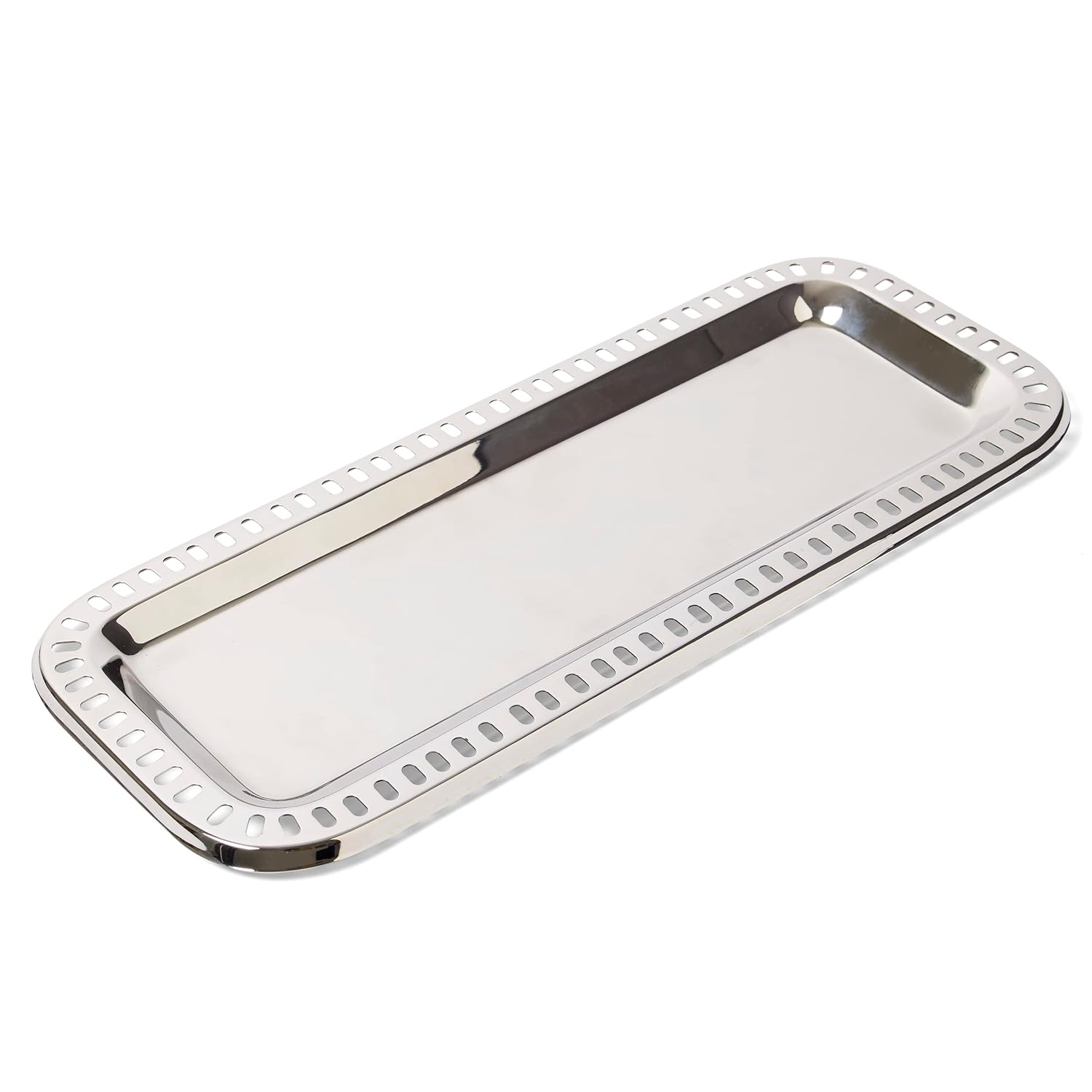 Elegance Arden - Bandeja de tocador con perforación, 15 x 6.5 pulgadas,...