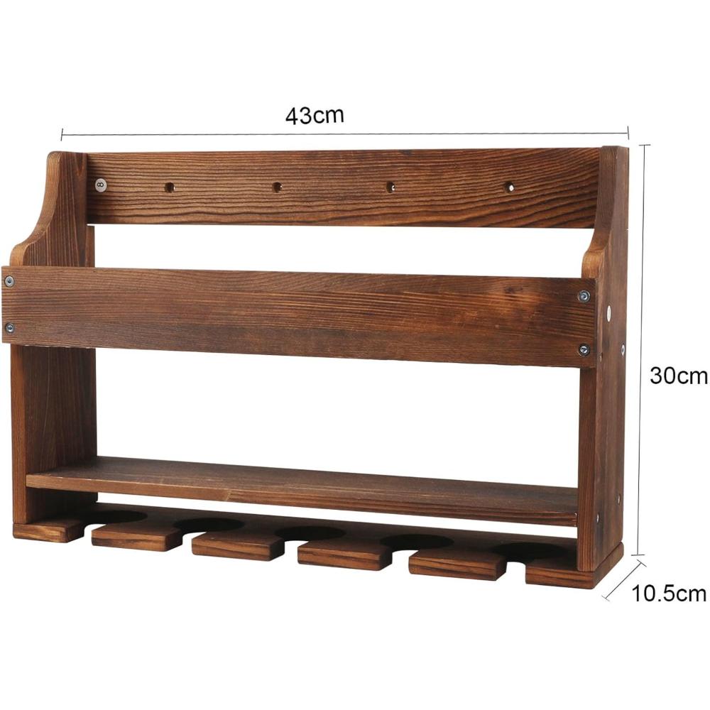 Set de 2 Repisas para Vinos y Copas TIRYIUOU