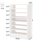 Tribesigns Zapatero, estante alto para zapatos de 8 niveles, gabinete de...