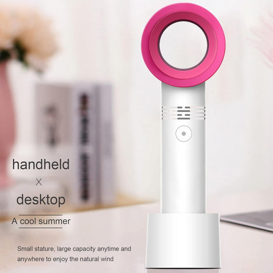 Mini ventilador portátil sin aspas para extensión de pestañas, silencioso...