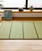 MIINA Colchón de tatami tradicional japonés, Igusa (hierba rusa), tapete de...