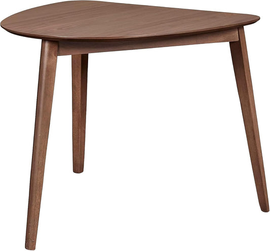 New Classic Furniture Oscar Mesa esquinera de madera, nogal