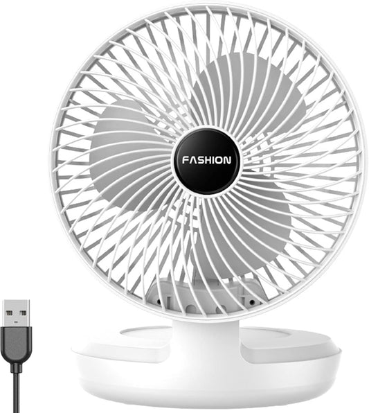 Chchmu Mini ventilador de escritorio USB de 8 pulgadas, plegable, ventilador de...