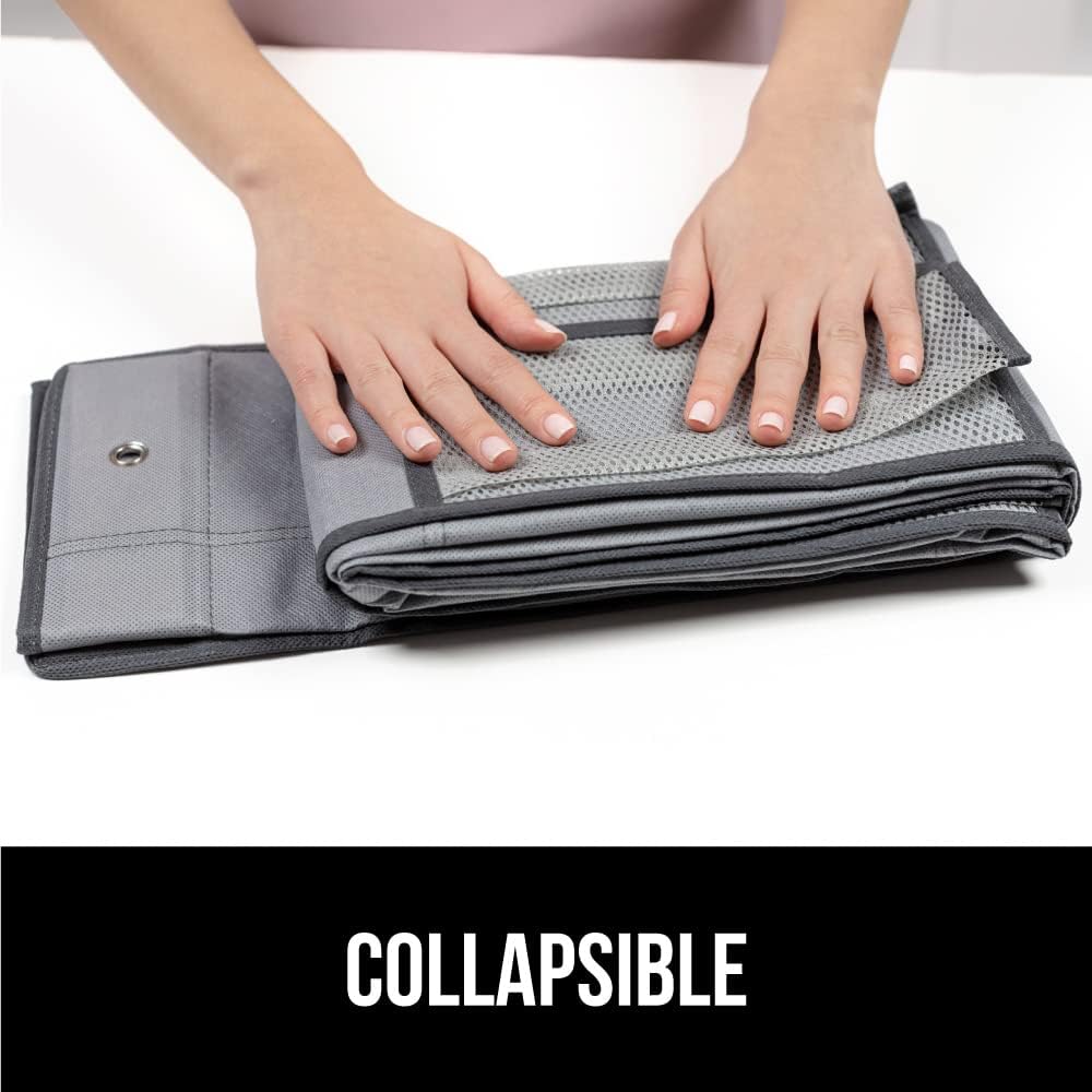 Gorilla Grip - Zapatero para colgar en la puerta, 24 bolsillos de malla de...