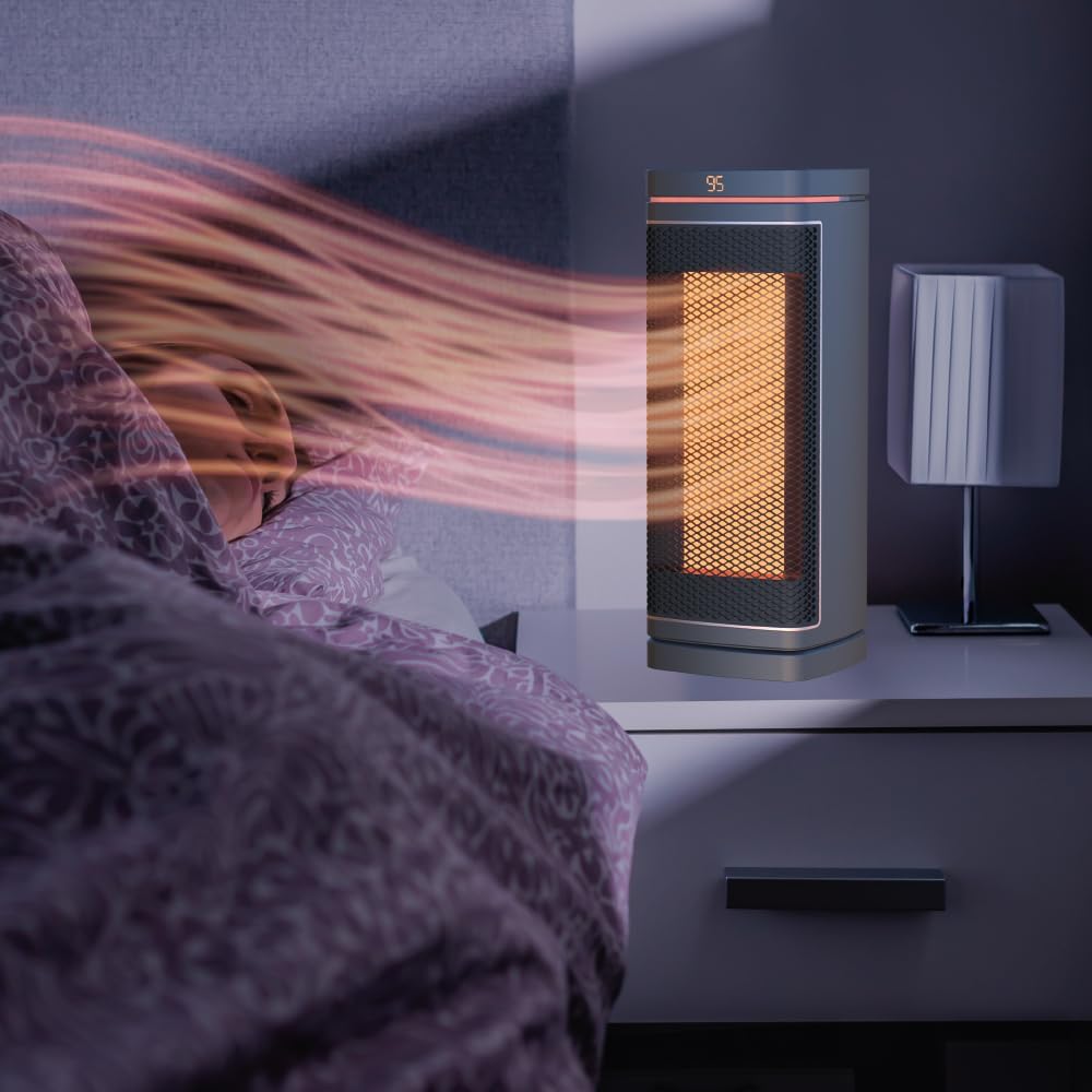 Ontel Handy Heater - Calentador de espacio de torre con núcleo de cobre (1500...