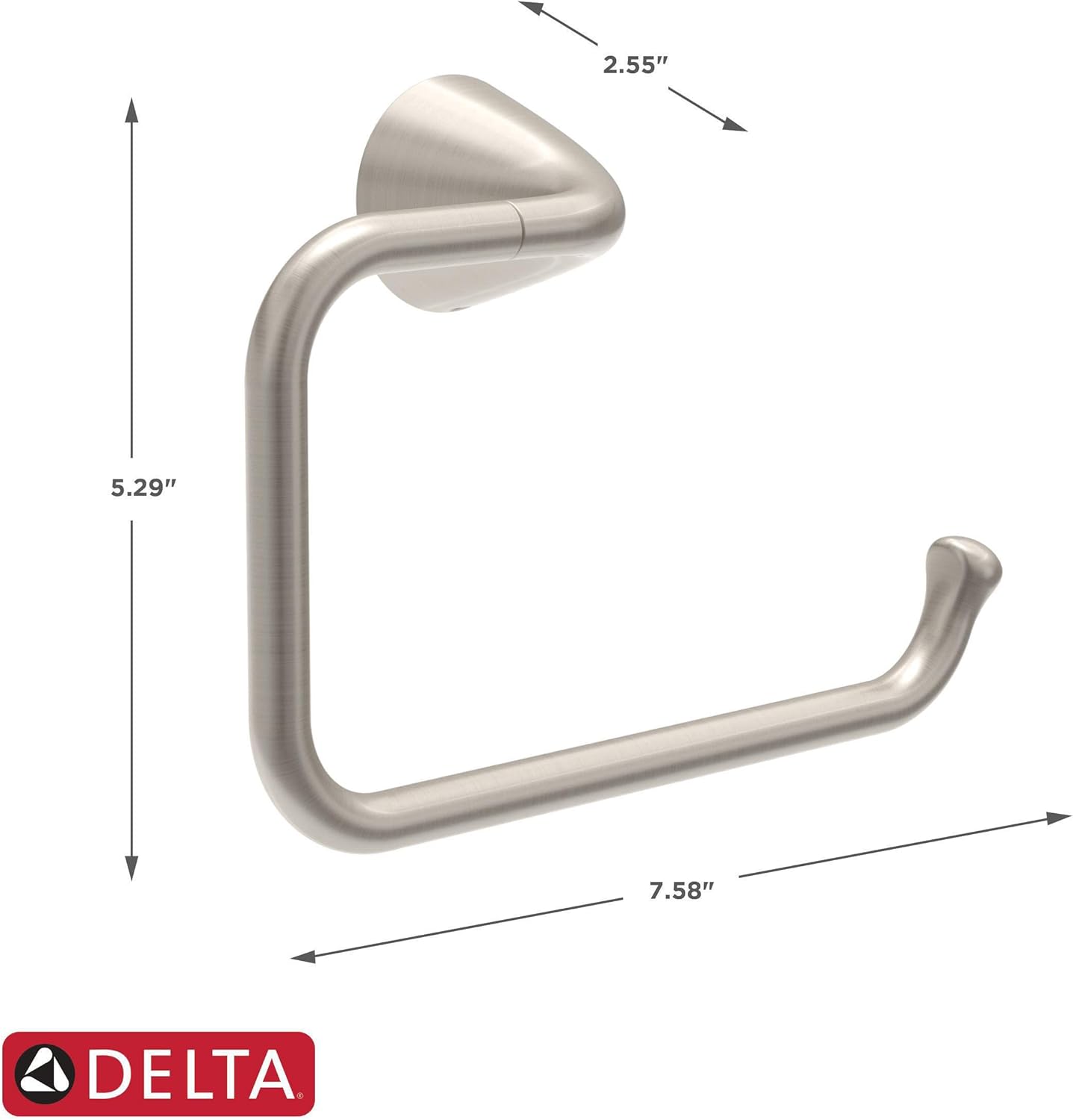 Delta Arvo - Toallero de mano SpotShield de níquel cepillado para pared de...