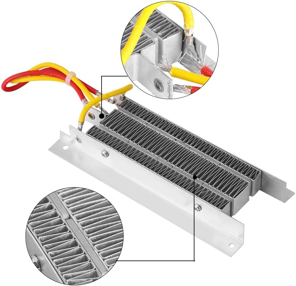 Elemento calefactor, calentador eléctrico de cerámica de 12 V 400 W,...