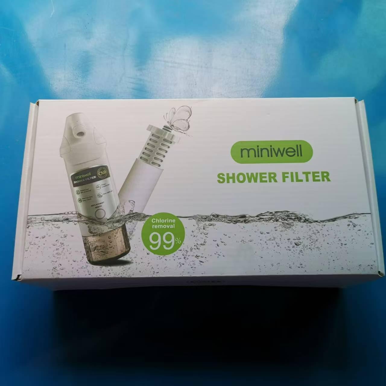 miniwell L720-Plus - Sistema de filtro de ducha para baño de agua dura y pozo,...