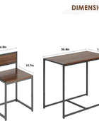 SogesHome Juego de mesa de comedor compacta con 2 sillas, juego de mesa pequeña