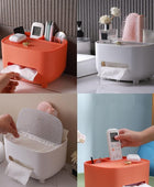 Ochine Caja de pañuelos con almacenamiento, funda para caja de pañuelos...