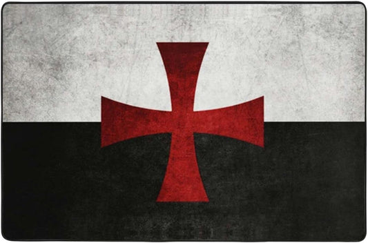 Symbol of The Knights Templar - Alfombra grande para sala de estar, dormitorio,...