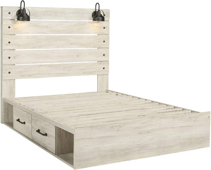 Signature Design by Soporte de colchón de madera con cable de nailon, tamaño