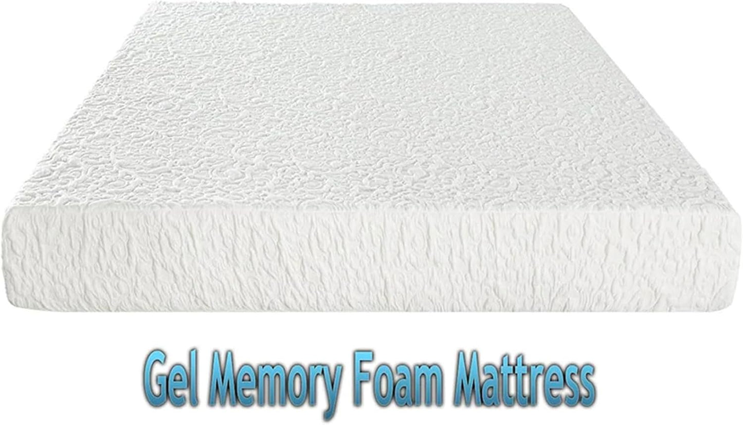 DynastyMattress Colchón de espuma viscoelástica de gel frío de 4 pulgadas para