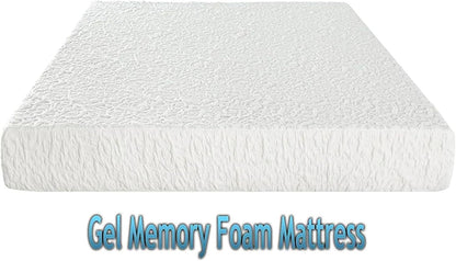 DynastyMattress Colchón de espuma viscoelástica de gel frío de 4 pulgadas para