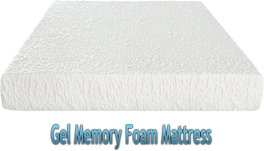 DynastyMattress Colchón de espuma viscoelástica de gel frío de 4 pulgadas para