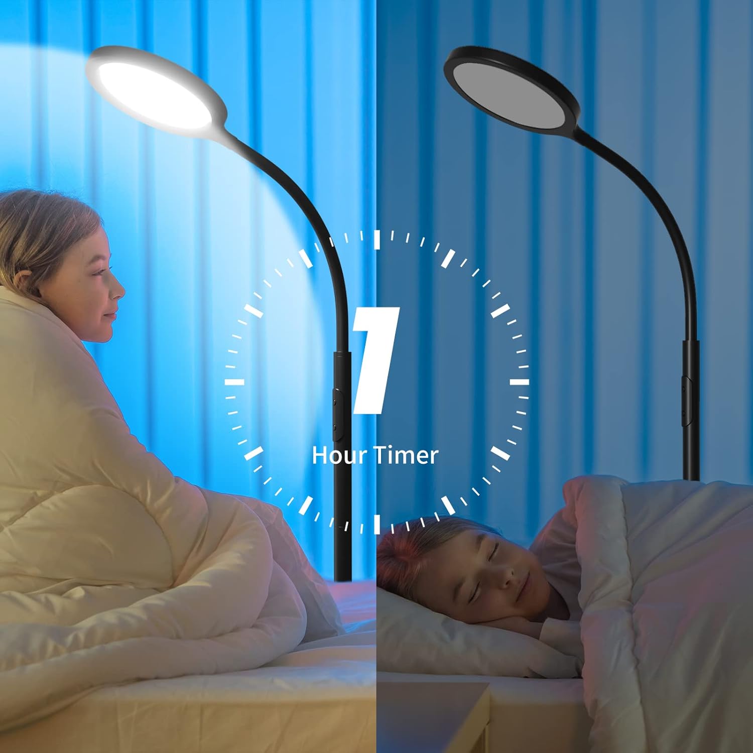 Lámpara De Pie, Luckystyle, LED Regulables Super Brillantes