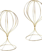 Mydio 2 soportes de metal modernos para sombreros, duraderos y estables,...