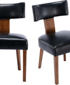 VESCASA Sillas de comedor tapizadas con patas de madera, sillas de comedor...