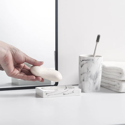 Juego de accesorios para encimera de baño de 5 piezas, dispensador para jabón