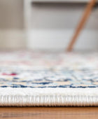 Rugs.com Rabia Collection - Alfombra baja marfil de 5 x 8 pies, perfecta para...