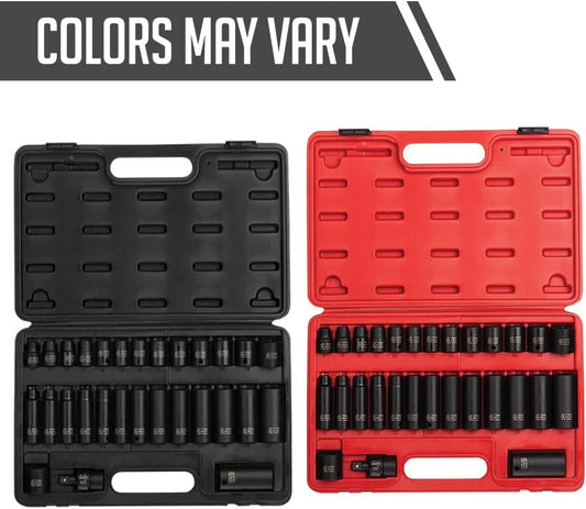 SUNEX TOOLS 3330, Juego de llaves de impacto Drive Master de 38 de pulgada, 12...