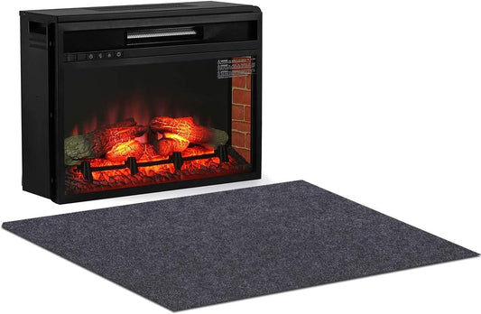 Alfombra para chimenea tapete ignífugo para estufa, resistente al calor, tapete...
