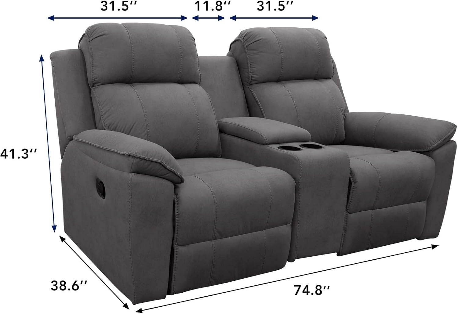 PureFit Funda reclinable reversible resistente al agua, protector de muebles...