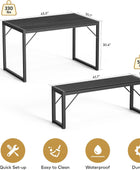 Gizoon Juego de mesa de comedor de 45.5 pulgadas para 4, juego de mesa de...