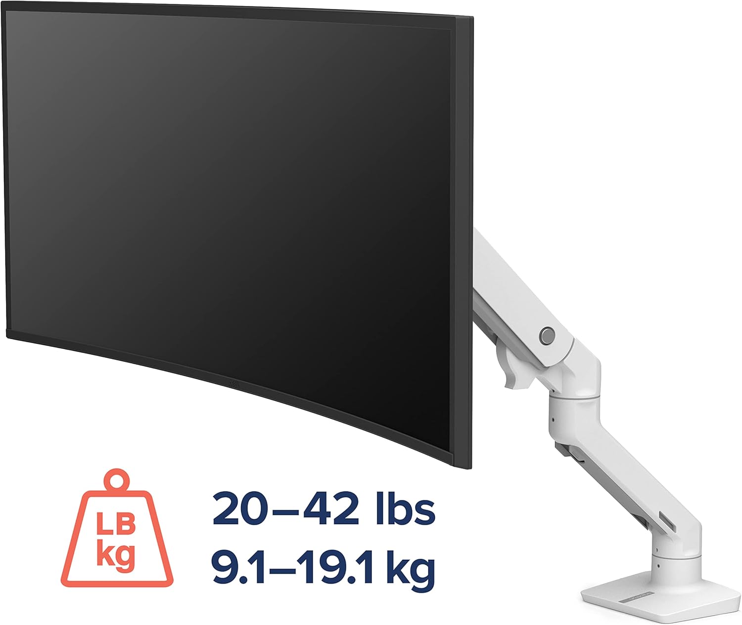 Ergotron Brazo de monitor HX Premium resistente, soporte de escritorio VESA...