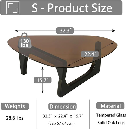 Mesa de centro de cristal para sala de estar, mesa de centro moderna de...
