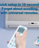 HQRP Mando a distancia universal compatible con aire acondicionado LG LW6511R...