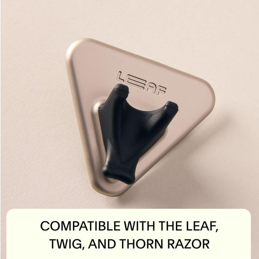 Leaf Shave Soporte de ducha, oro rosa  Gancho de pared adhesivo para ducha y...