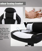 Silla para PC y jugar videojuegos con estilo de carreras. Silla ejecutiva de...