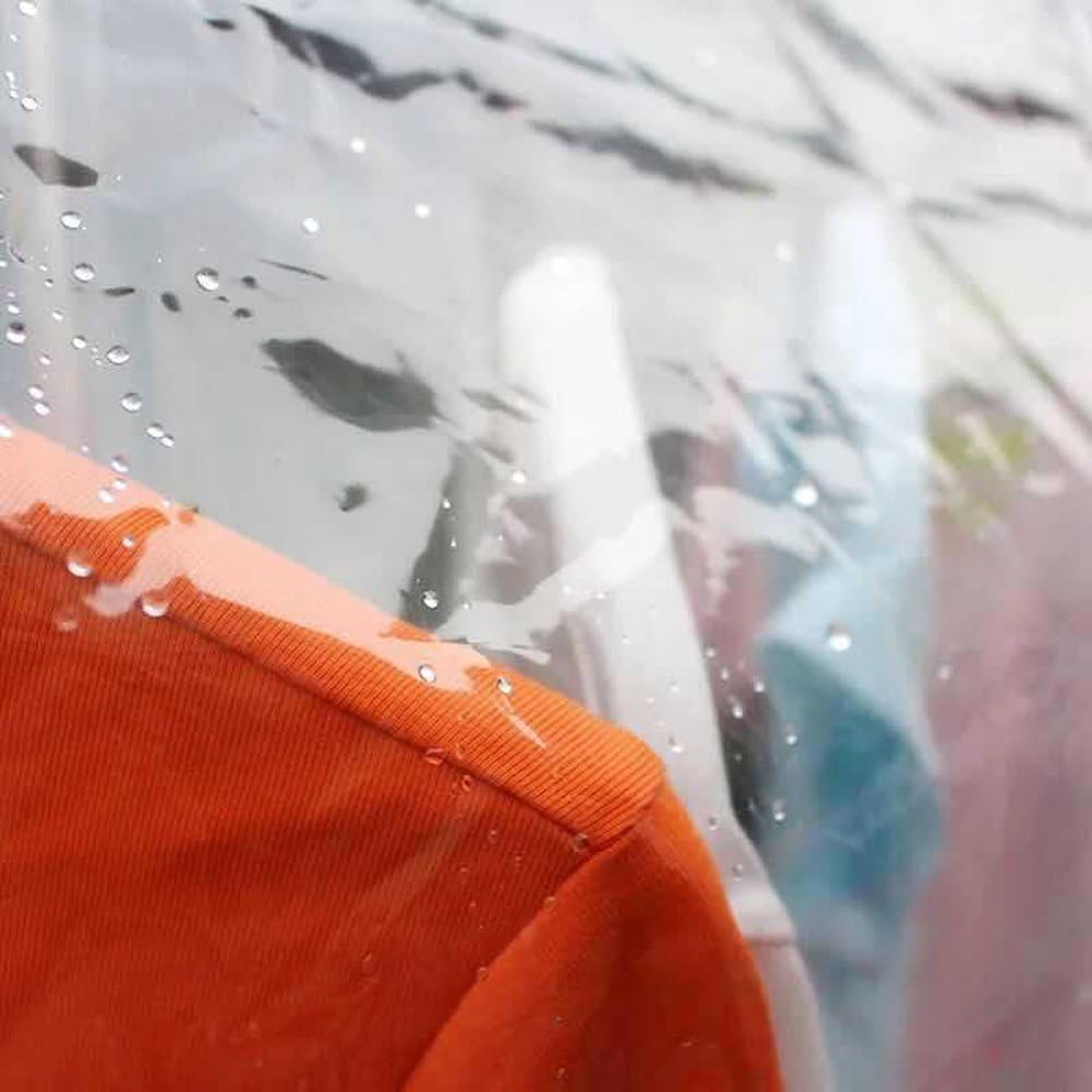 Ruibo Funda transparente para perchero de ropa con 2 cremalleras