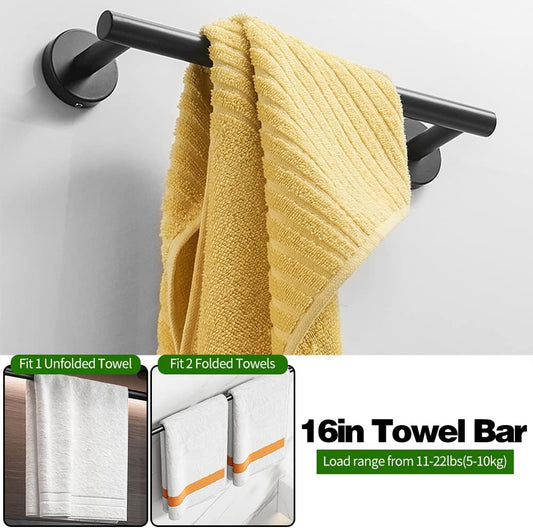 Juego de accesorios de baño de 51020 piezas, incluye barras de toalla de mano...
